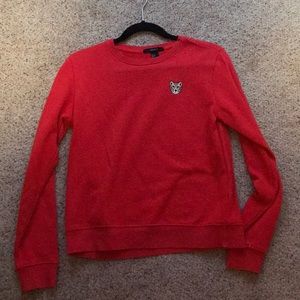 Read crewneck sweater